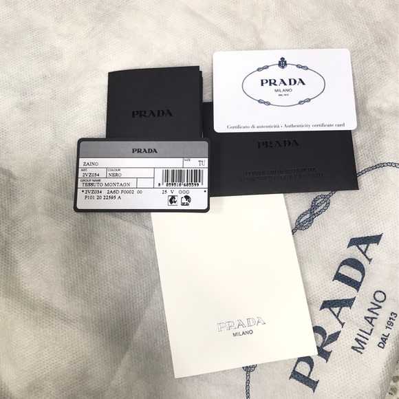 Prada Black Unisex Nylon Tessuto Front Zip Backpack (Large) - Picture 10 of 15